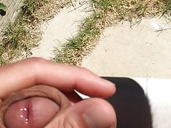 Sun bathing my cock