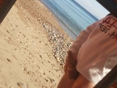 Public Onanism at the Beach