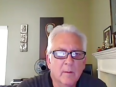 grandpa cum on webcam