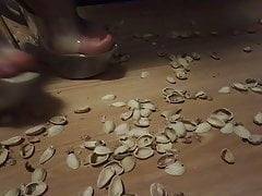 Lady L crush pistatos with sexy mules (video short version)
