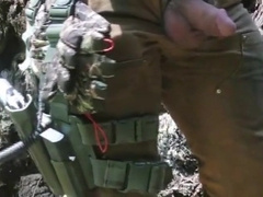 Cut cock and hairy balls. Pissing 2