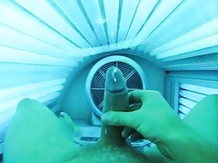 cum at the solarium