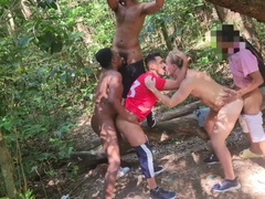 Taking turns being passive in the middle of the woods