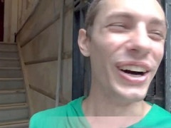 Amateur gay Uber driver offers bareback