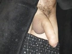 My horny big cock in a home made fuck toy