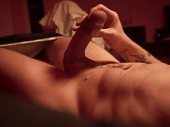 Twink tattooed CUMMING AND MOANING A LOT