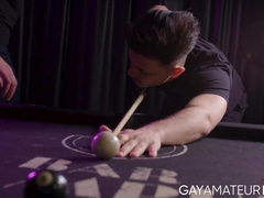 Shaved head stud Cam Crawford offered his big dick to get sucked and ridden by twink