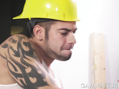 Horny King Heart booty rimmed & screwed twink Jack Kross after getting caught jer