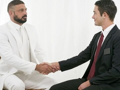 Elder Anderson fucks beefy daddy Bishop Napoli