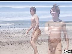 Justin Owen at the beach