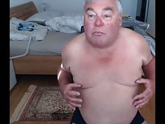 grandpa cum on webcam
