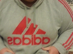 Supah massive chub unclothes and drains puny penis