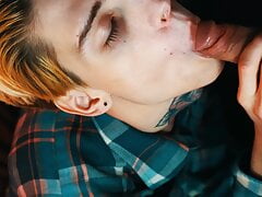 Hot British guy takes a cock in his mouth