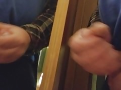Stroking it in the mirror