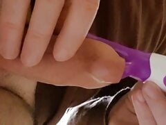 YahimBehar plays with the purple toy and likes it a lot