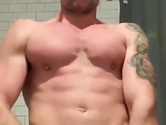 shooting a big load in the shower