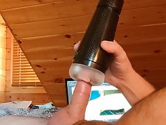 Fleshlight jackoff and cum