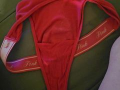 Cum in stepsis red thong
