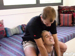 warm Australian man bangs a tight body twink with tats