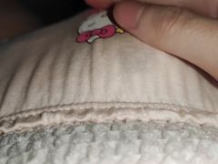 Humping cute diaper with panties cum in diaper