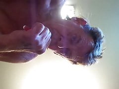 brushing my teeth