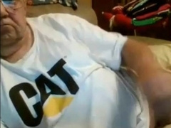 old man jerking in chat