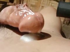 The head of the cock is just like the taste of my vibrator