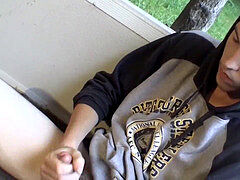 Big-cock, smoking, solo