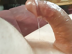 My Oiled up Cock Pumping out Cum