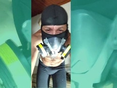 Fur-covered foot fetish fun with gay masked Stink Hairymale