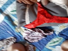 Bra fuck cum on panties