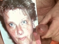 Man masturbating, big cock, gay cum facial