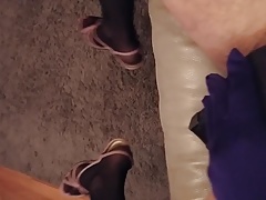 Finishing off in wife's shoe