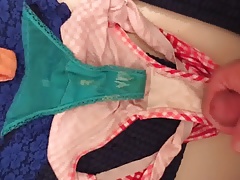 Load on her panties