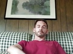 Hunk huge cock masturbing and cum