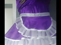 Wet Diapered Sissy stripped for Lady Jezebell