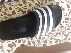 Feet at home in the morning