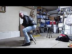 Cowboy riding dildo