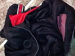 Sweaty snowsuit and gear