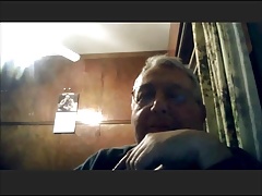 sweet grandpa likes my cock (just watching)