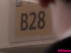 British Muscled Pilot With Hunk In Cockpit