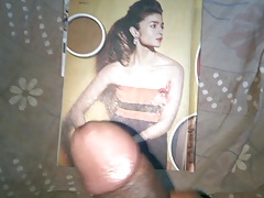 Spraying my cumshot on Cute pussy ALIA BHATT