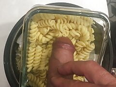 pissing on pasta before cooking