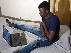 African Twink Isma Jerks Off