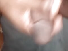 Flaccid solo big cumshot