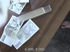 Dirty bitch surrenders to a casting stud's cock