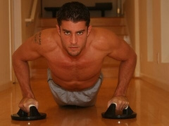 Cody Cummings eye-fucking the cam and jacking off