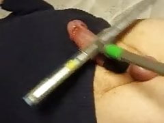 My friend playing with my cock