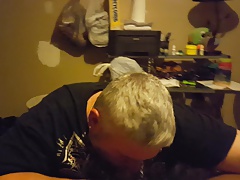 Daddy sucks black dick