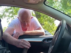 Elderly Cruising parent faps BIG BLACK COCK